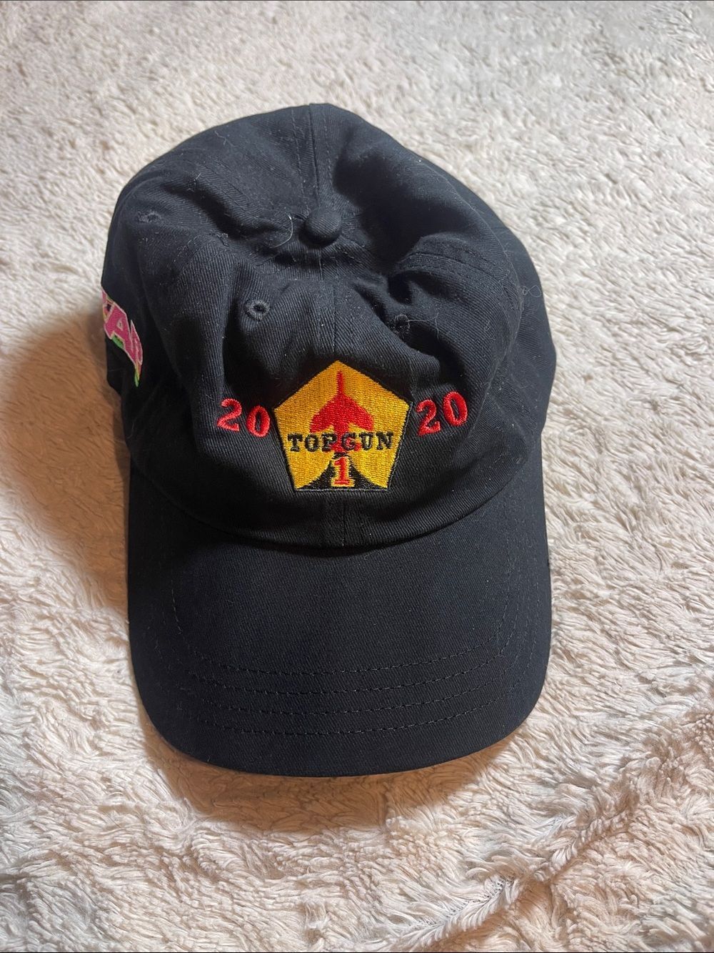 TOPGUN 2020 Black Embroidered Baseball Cap